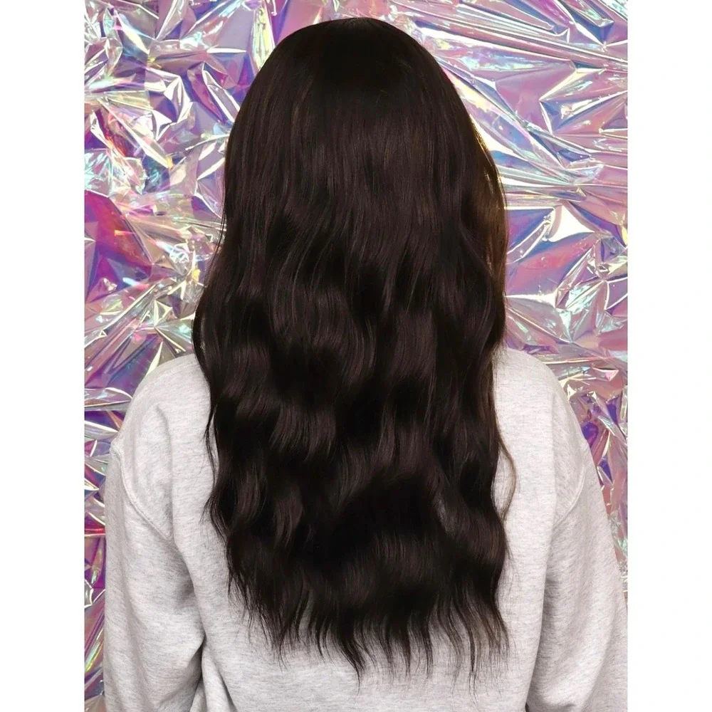 CSC Chelsey Smith The Browns HB Headband Wig Brunette Wavy Hair New NWT Wavy